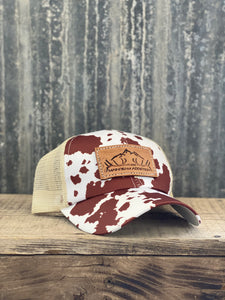 MBA Shed Womens Ponytail Hat - Brown Cow