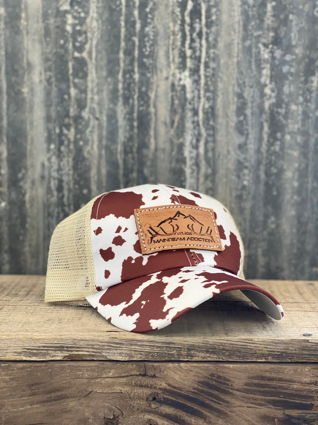 MBA Shed Womens Ponytail Hat - Brown Cow
