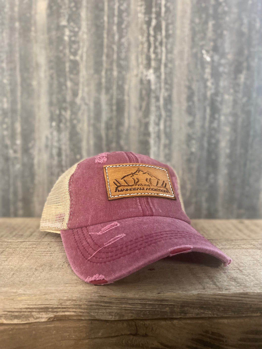 MBA Shed Womens Ponytail Hat - Maroon