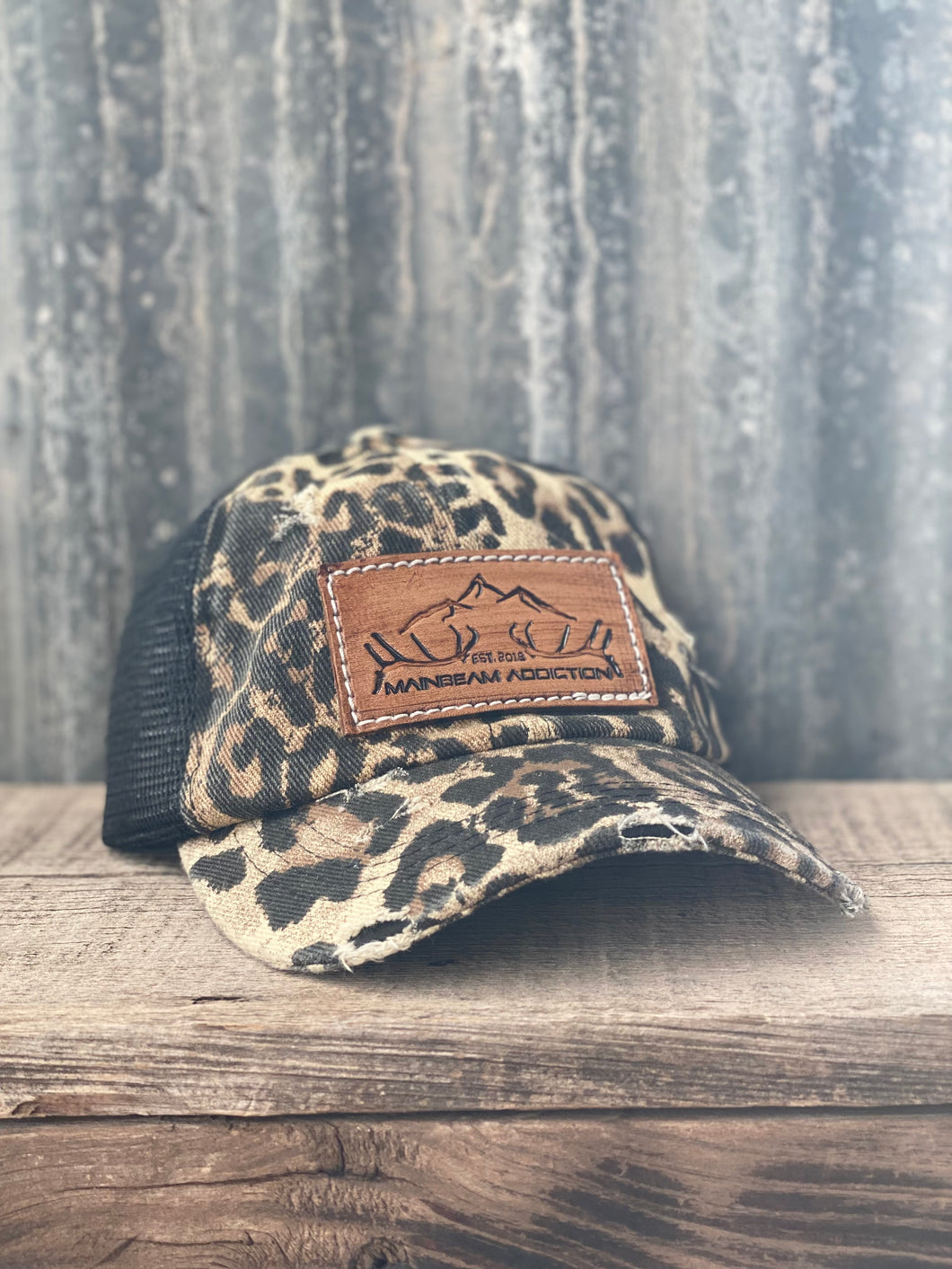 MBA Shed Womens Ponytail Hat - Leopard