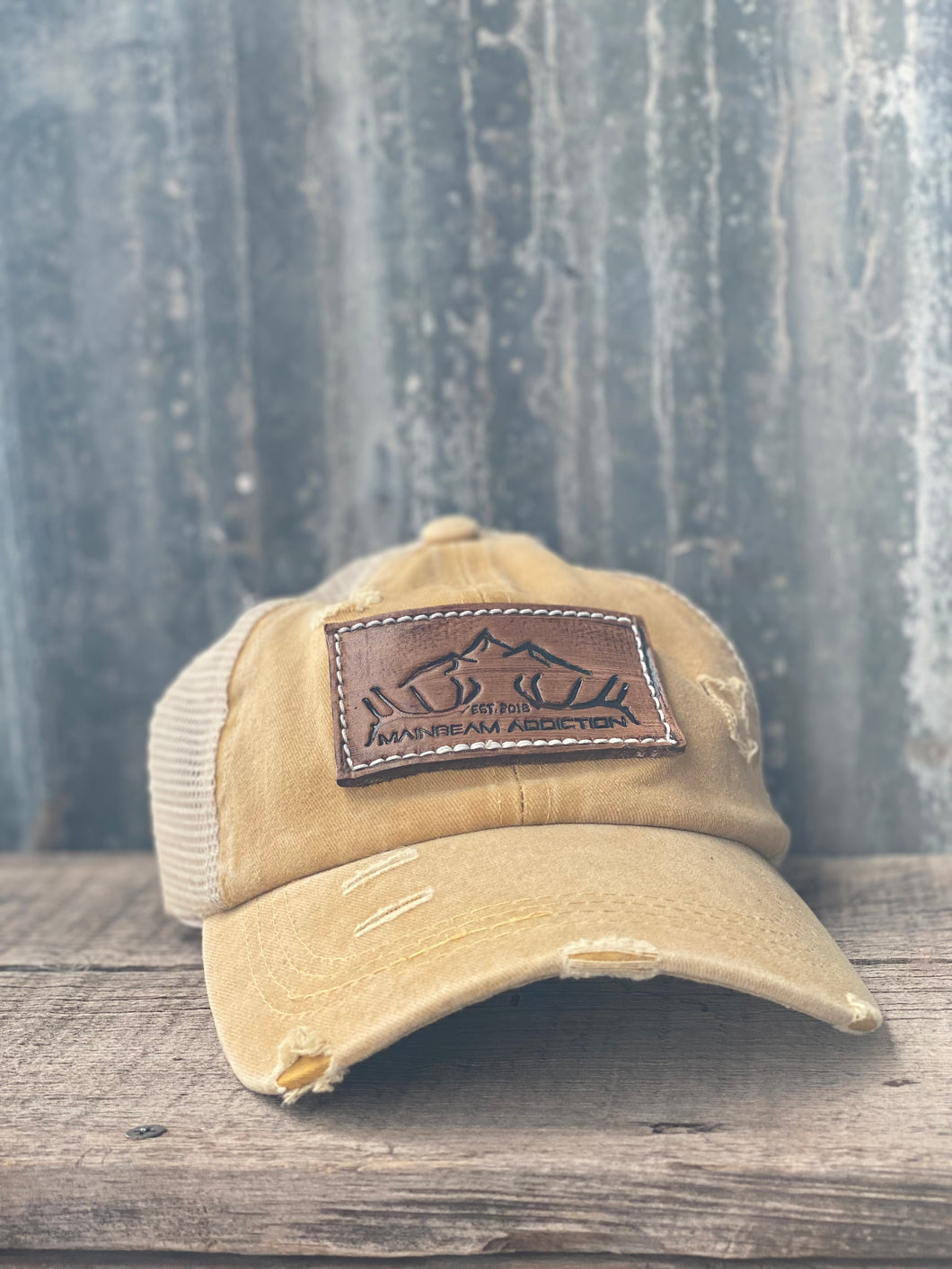 MBA Shed Womens Ponytail Hat - Yellow
