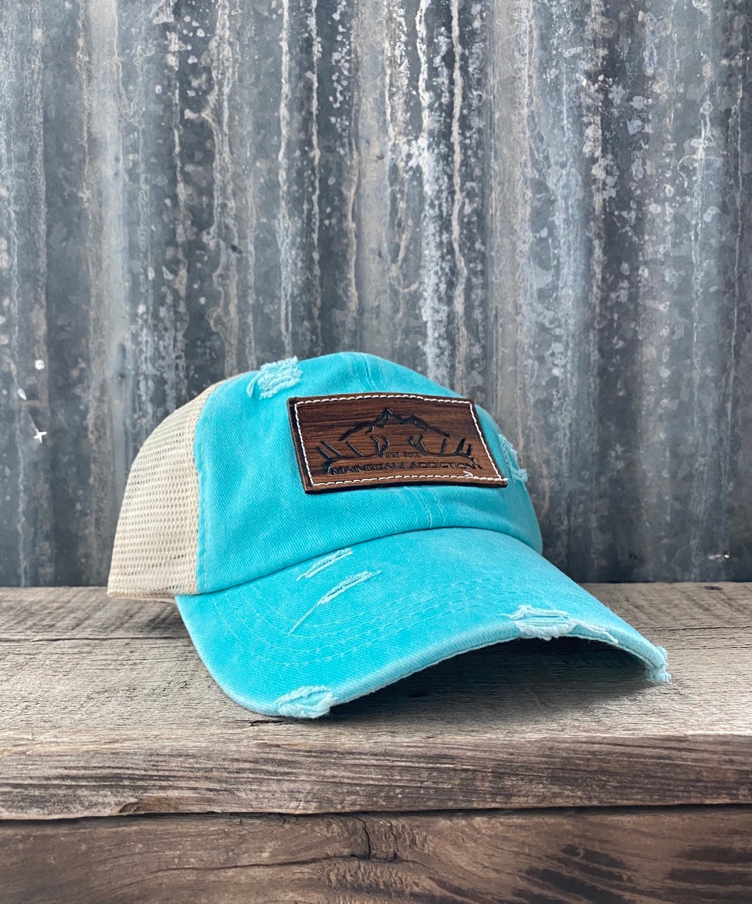 MBA Shed Womens Ponytail Hat - Turquoise